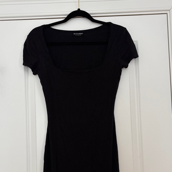 See You Monday Black Midi Dress - Picture 5 of 7